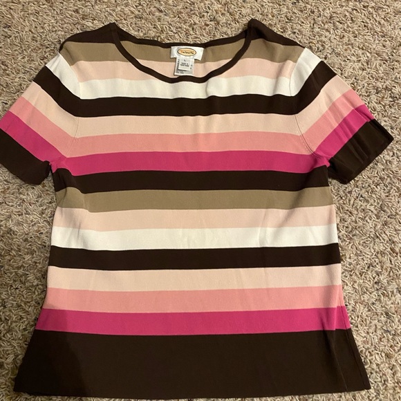 Talbots twin set. Outer long sleeve, large, inner short sleeve, medium. Like new - Picture 3 of 7